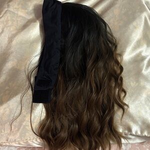 Black and Brown Wavy Headband Wig